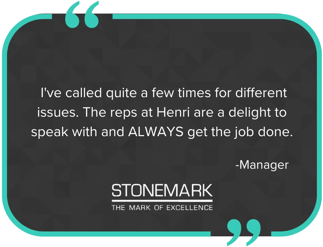 Review by management at Stonemark property management
